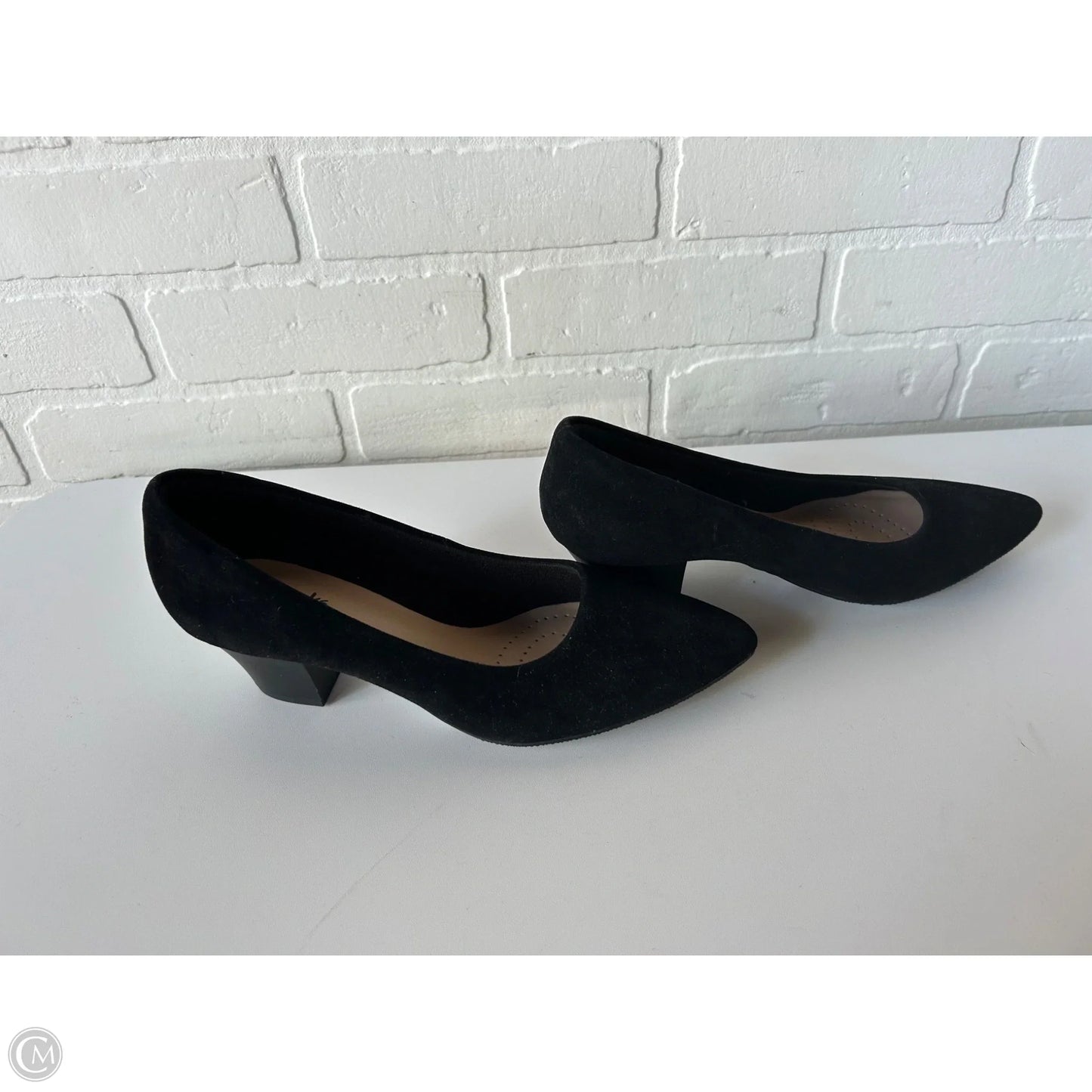 Shoes Heels Kitten By Clarks In Black, Size: 6