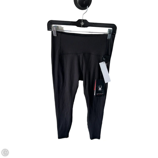Athletic Leggings By Spyder In Black, Size: 4