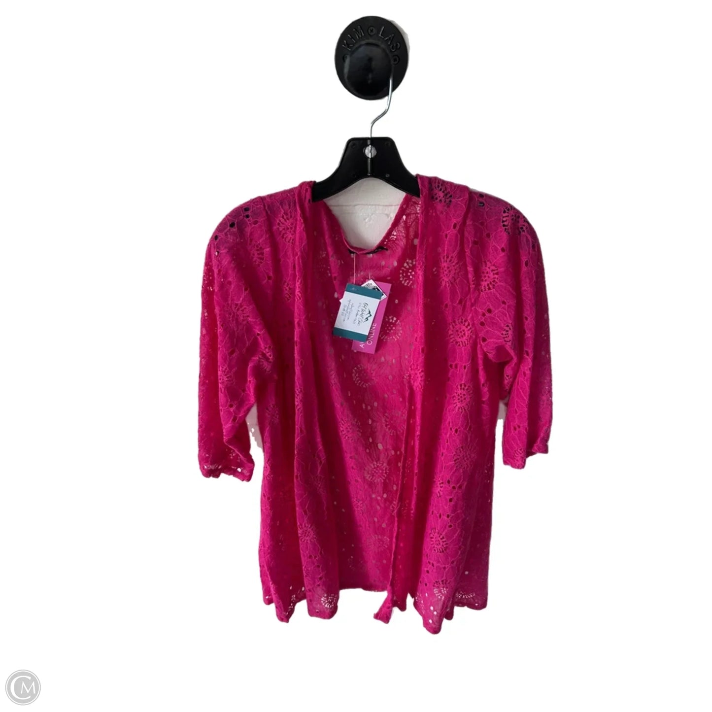 Cardigan By Heimish Usa In Pink, Size: 2x