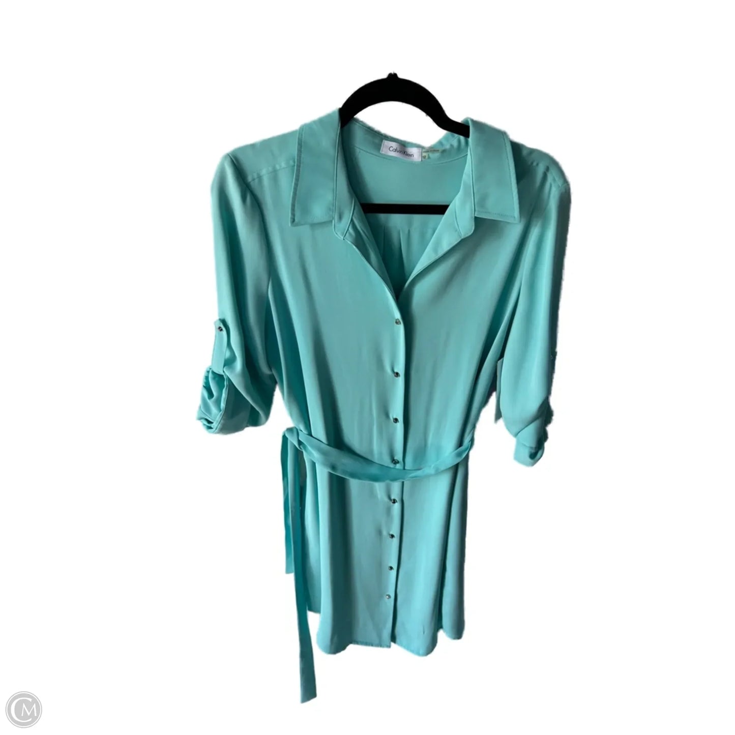 Dress Work By Calvin Klein In Blue, Size: L