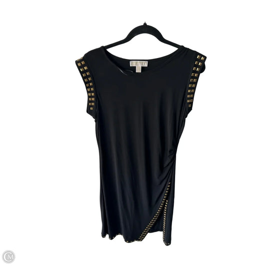 Dress Party Midi By Michael By Michael Kors In Black & Gold, Size: L