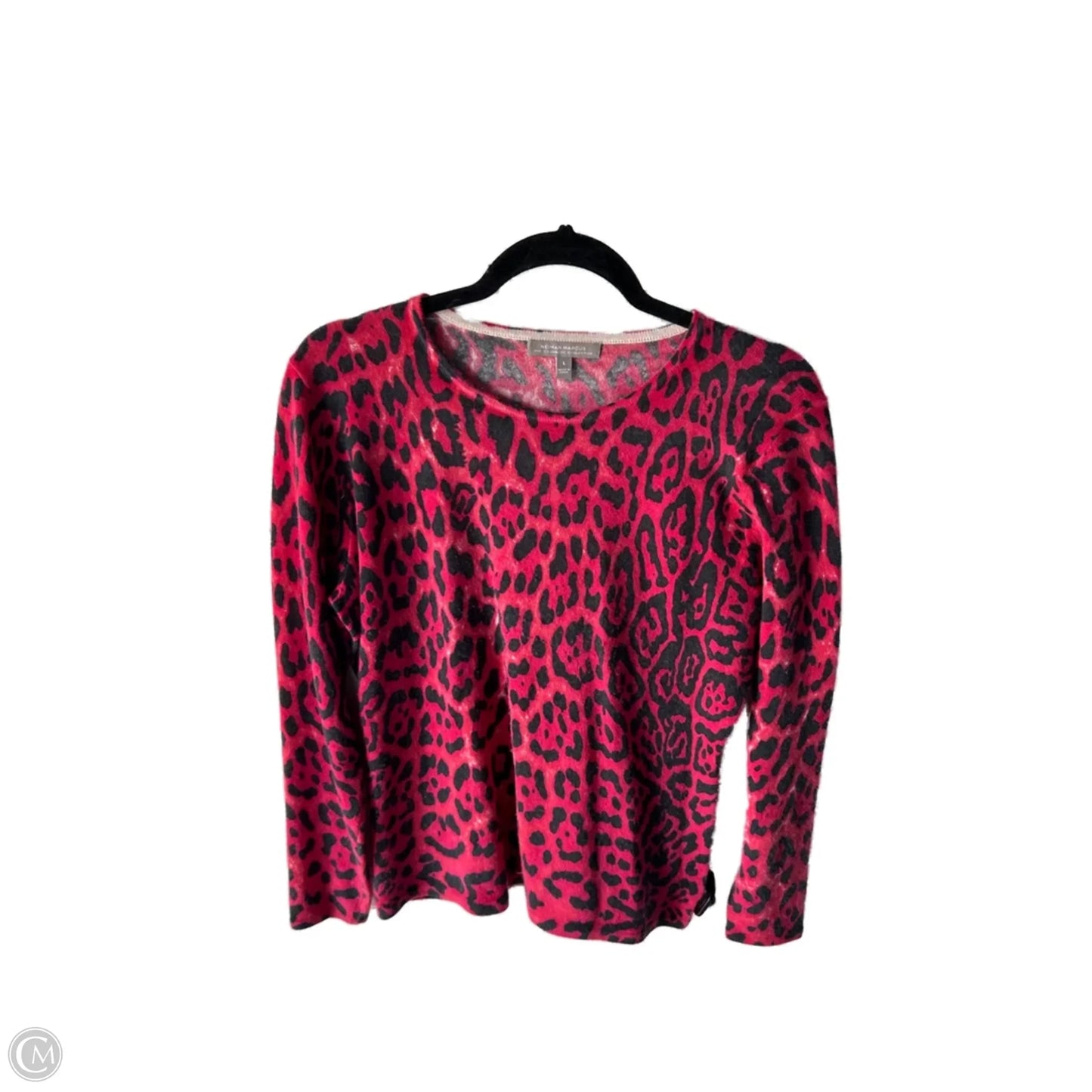 Sweater Designer By Neiman Marcus In Black & Red, Size: L