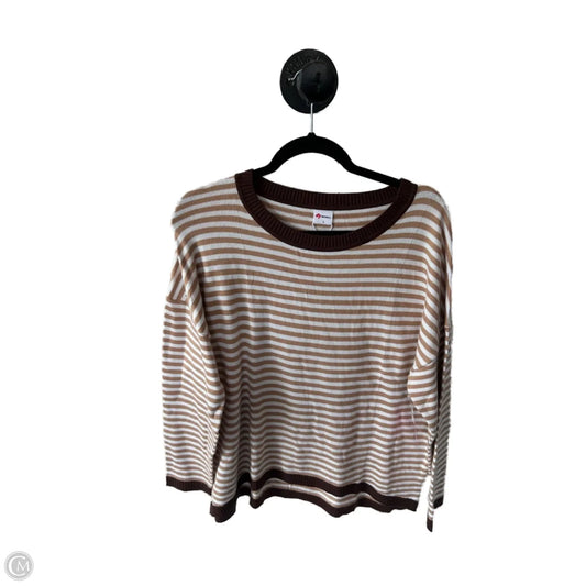 Sweater By Cme In Brown & White, Size: L