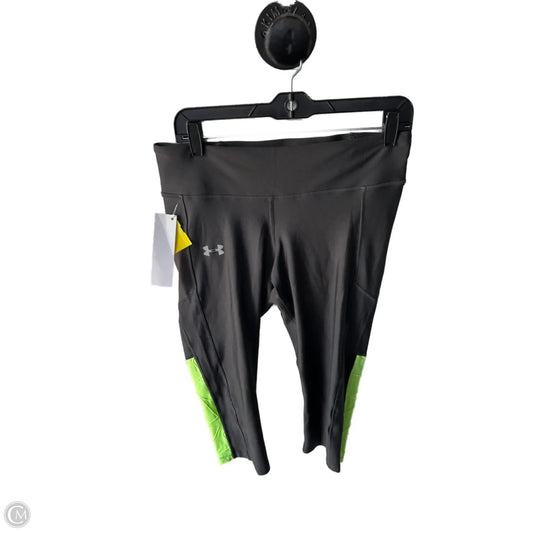 Athletic Leggings Capris By Under Armour In Grey, Size: 12