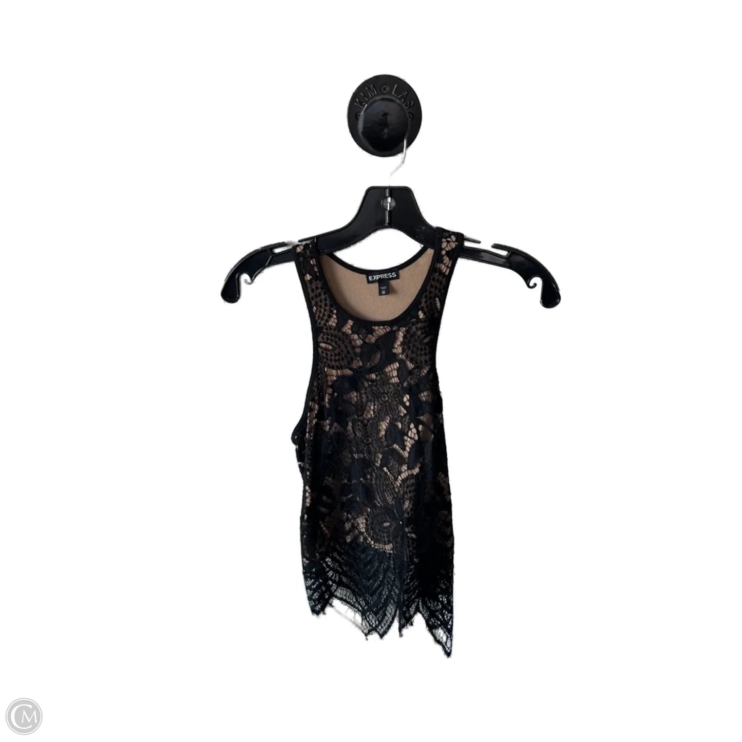 Top Sleeveless By Express In Black & Tan, Size: Xs