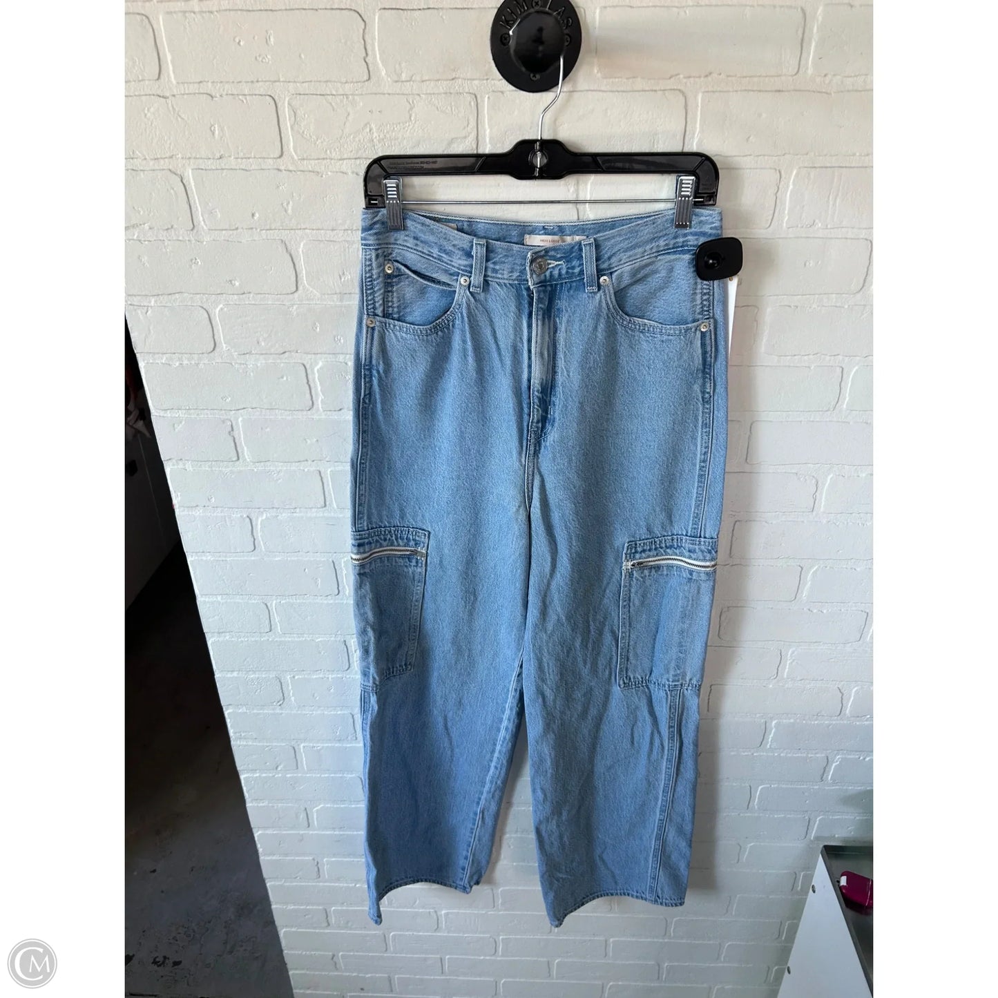 Jeans Straight By Levis In Blue Denim, Size: 6