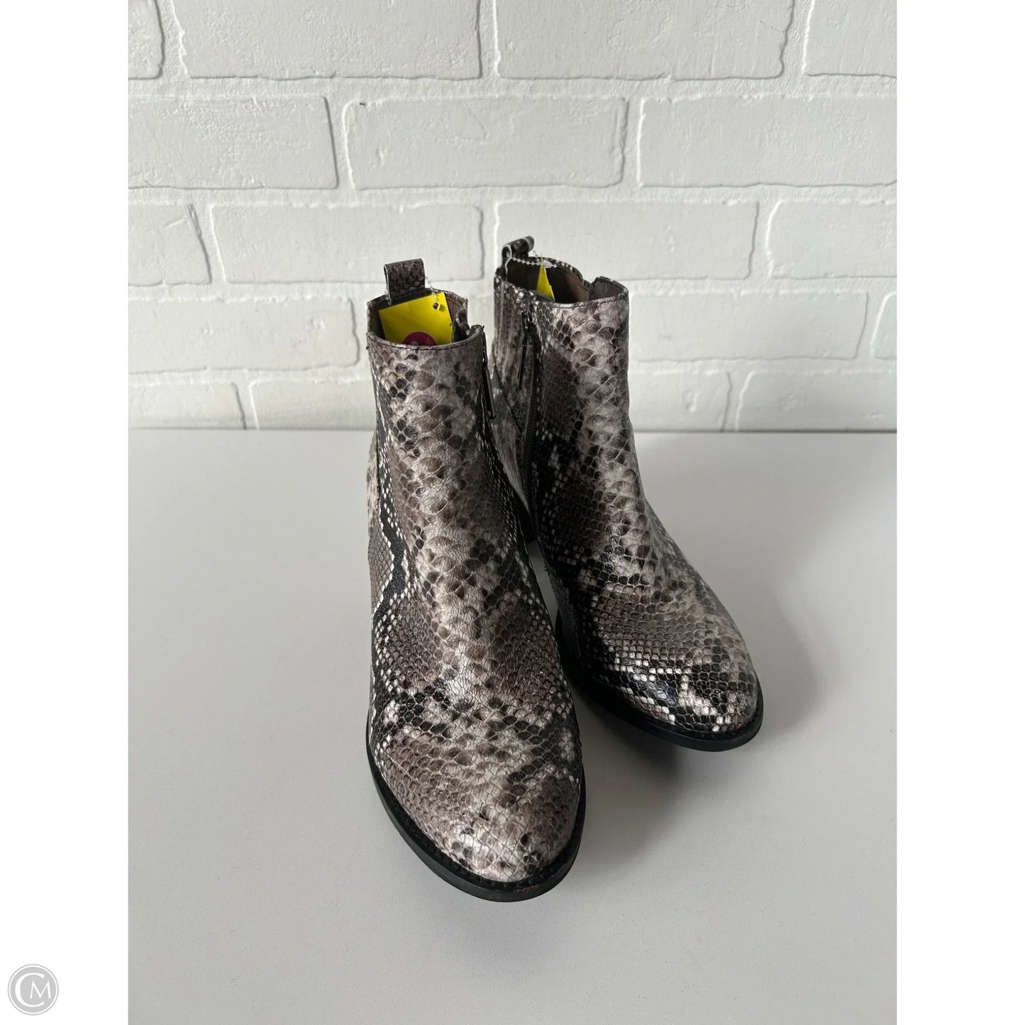 Boots Ankle Heels By Blondo In Snakeskin Print, Size: 9
