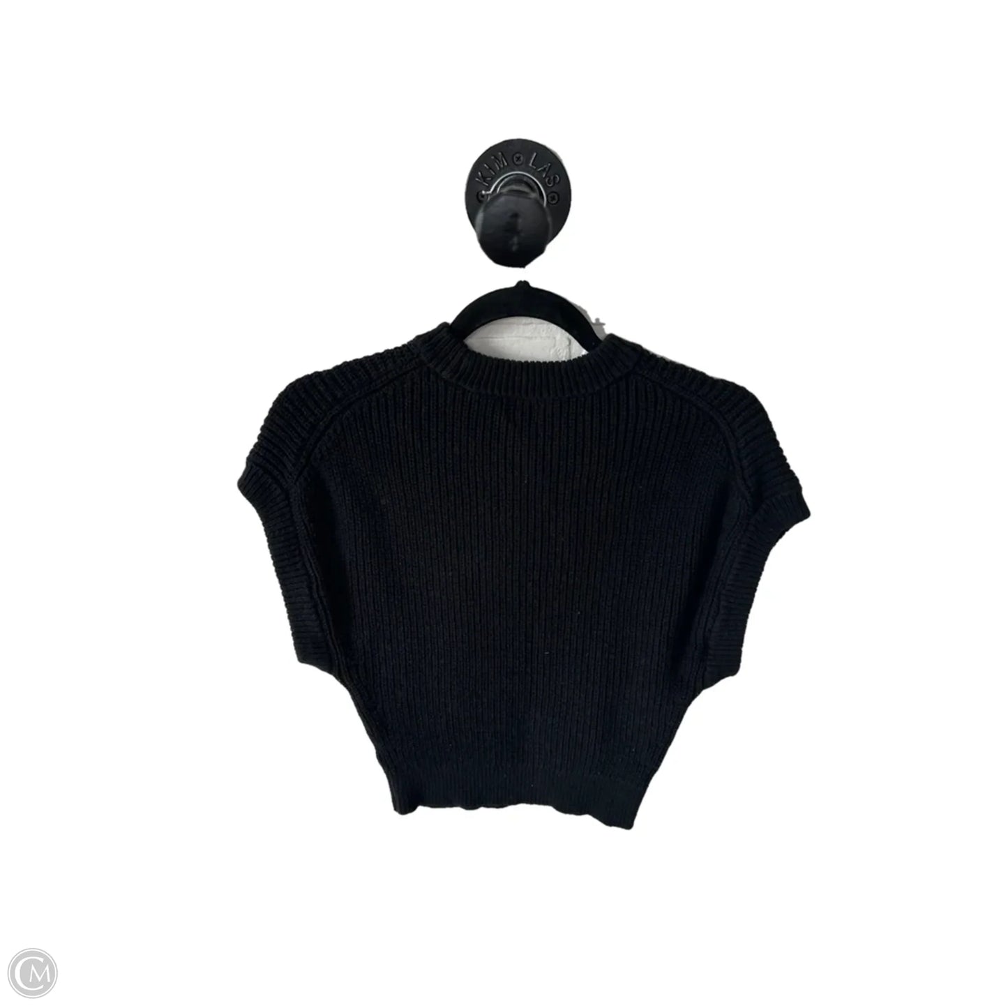 Sweater Short Sleeve By A New Day In Black, Size: Xs