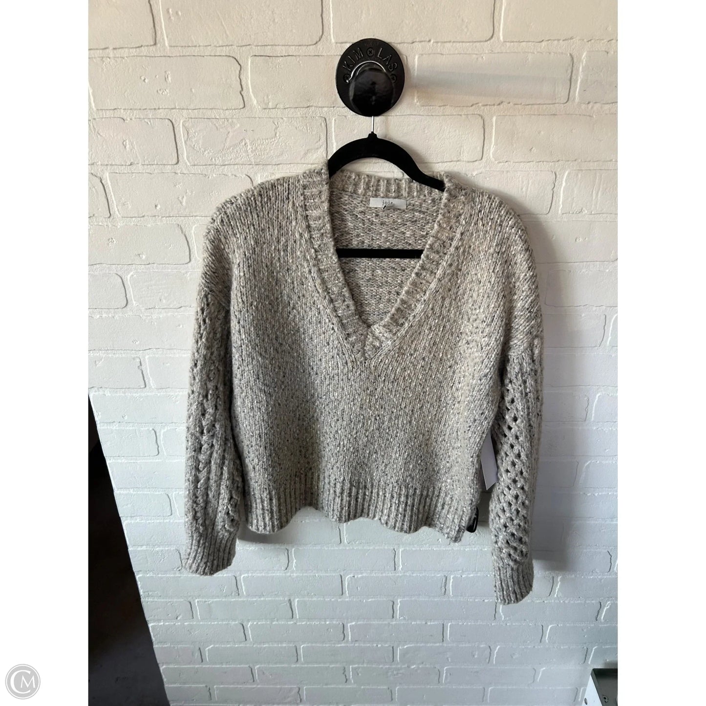 Sweater By Joie In Grey & Tan, Size: Xs