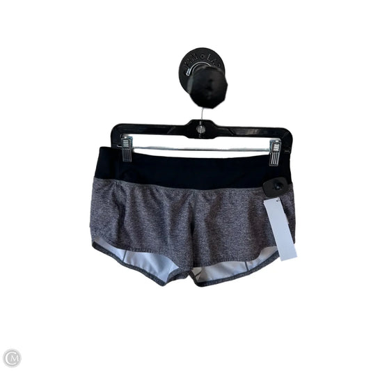 Athletic Shorts By Lululemon In Black & Grey, Size: 6