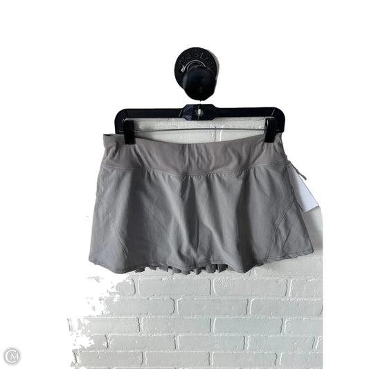Athletic Skort By Crz Yoga In Grey, Size: 8