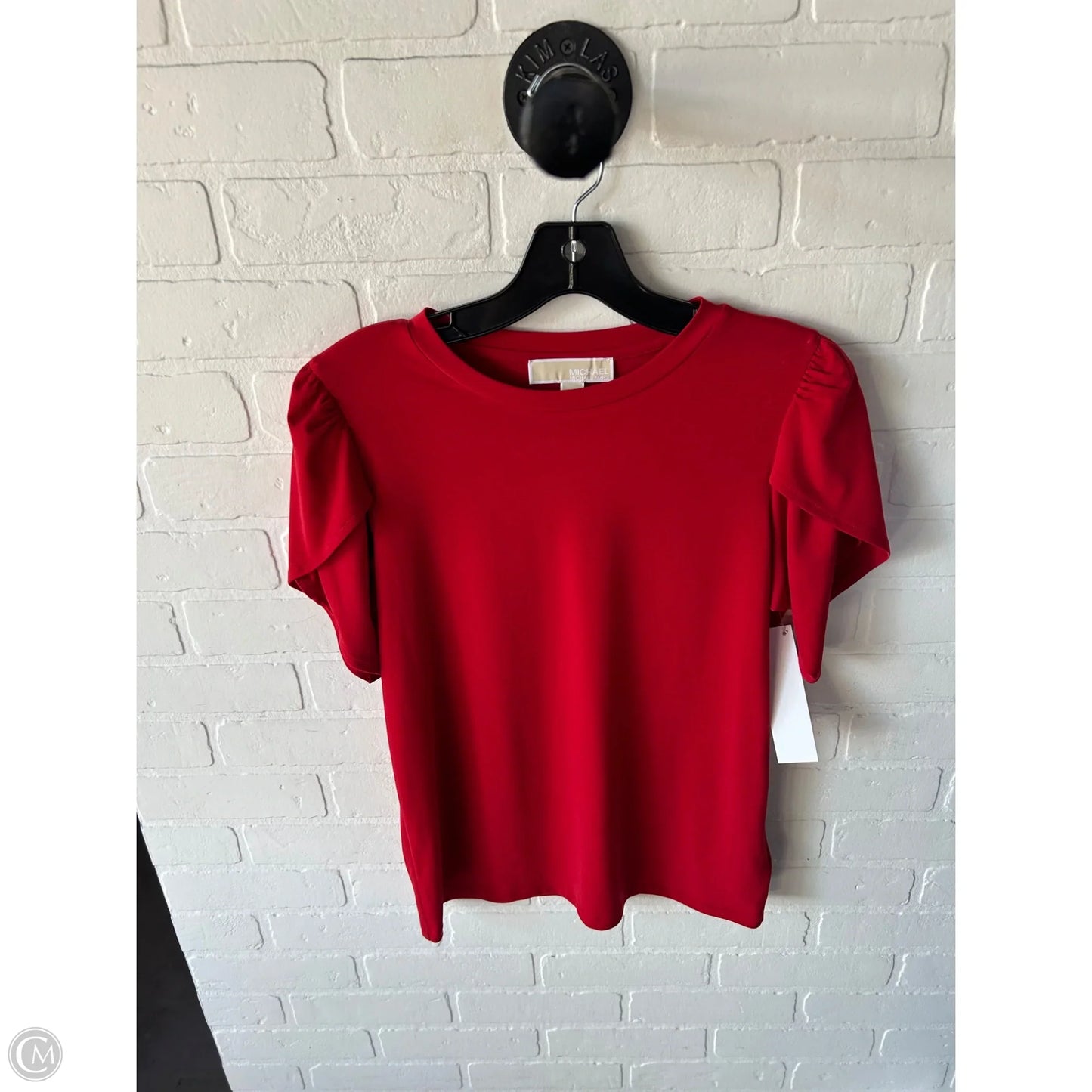 Top Short Sleeve By Michael By Michael Kors In Red, Size: Xs