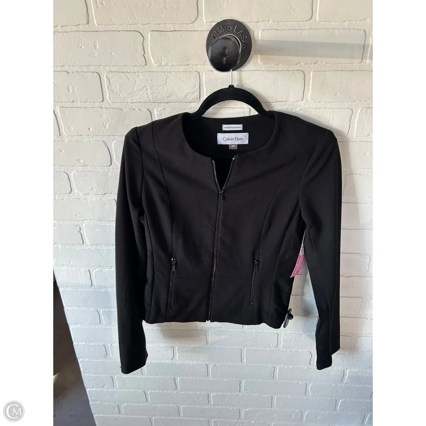 Blazer By Calvin Klein In Black, Size: Xs