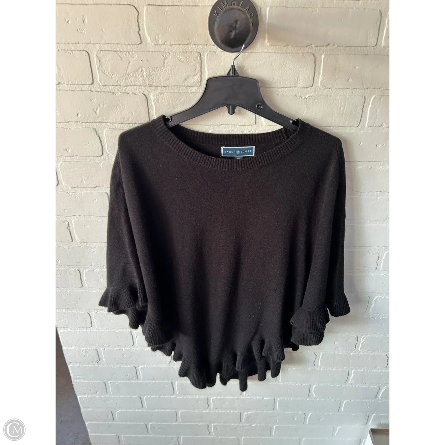 Poncho By Karen Scott In Black, Size: S