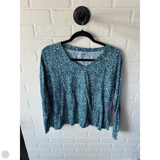 Top Long Sleeve By Sonoma In Blue, Size: Xl