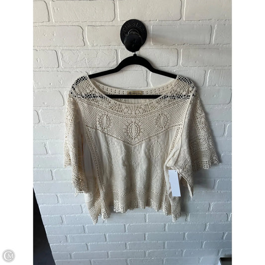 Top Short Sleeve By Democracy In Tan, Size: Xl