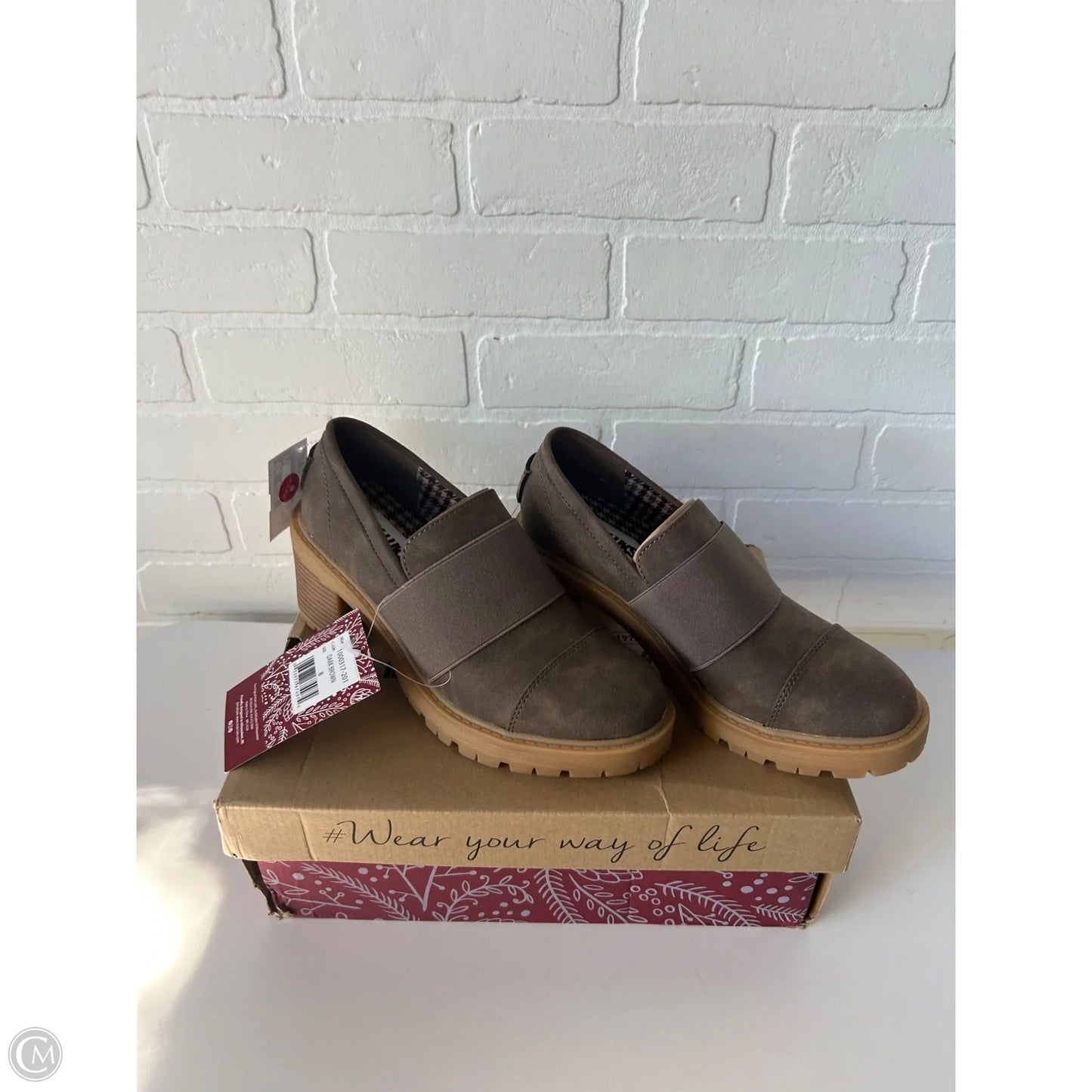 Shoes Heels Block By Muk Luks In Brown, Size: 8