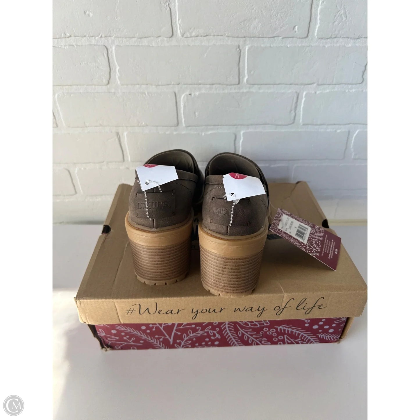 Shoes Heels Block By Muk Luks In Brown, Size: 8