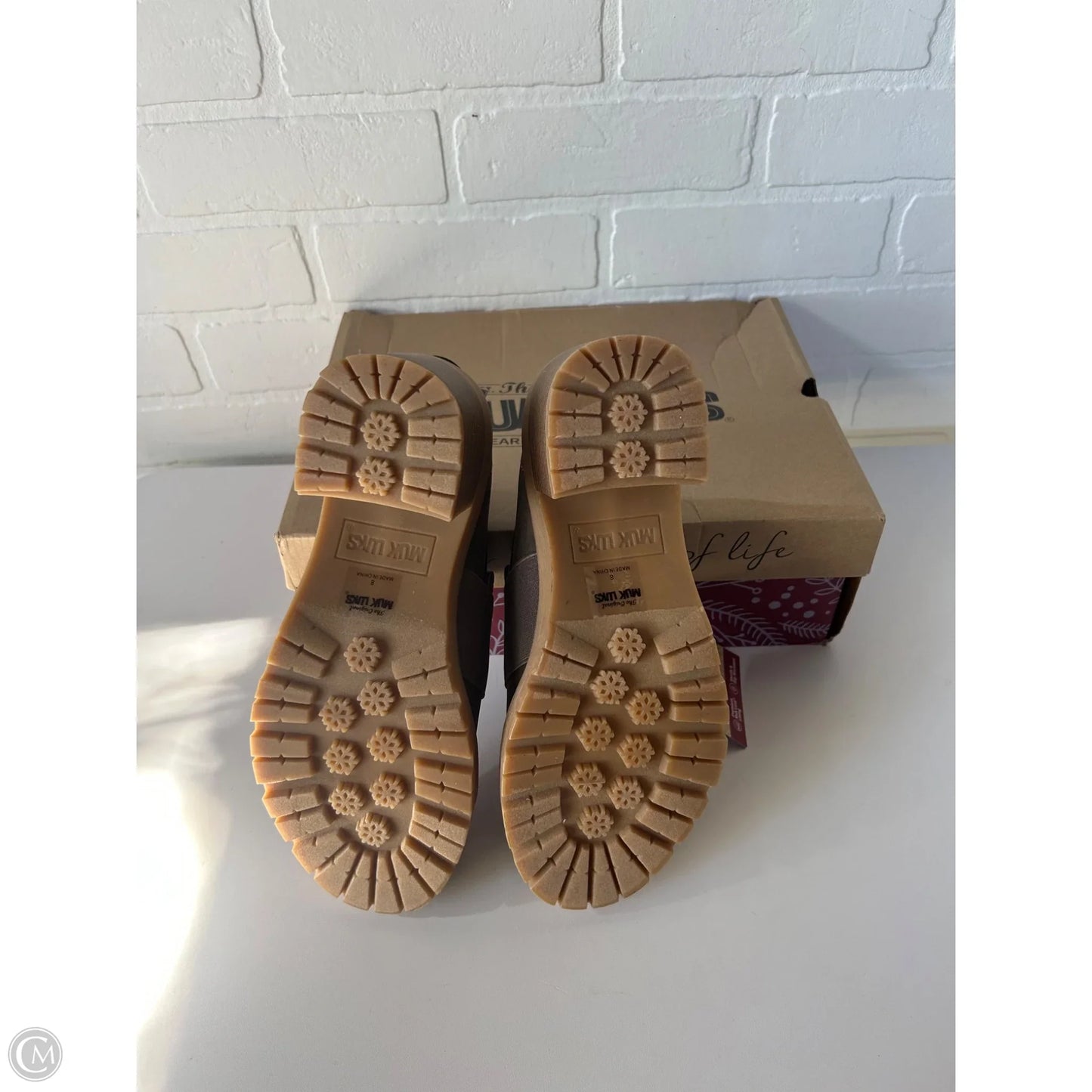 Shoes Heels Block By Muk Luks In Brown, Size: 8