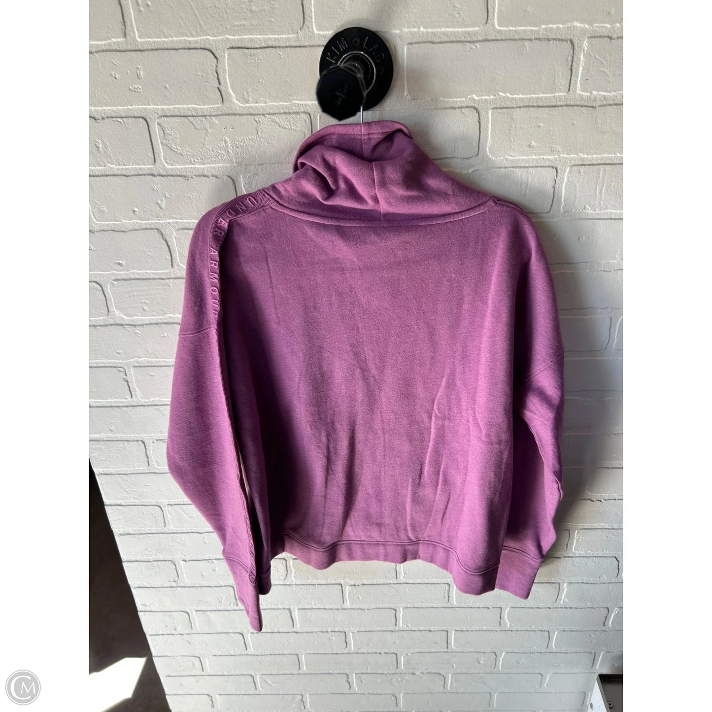 Athletic Sweatshirt Collar By Under Armour In Purple, Size: L