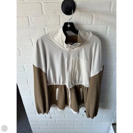 Jacket Other By Cmb In Brown & Cream, Size: Xl