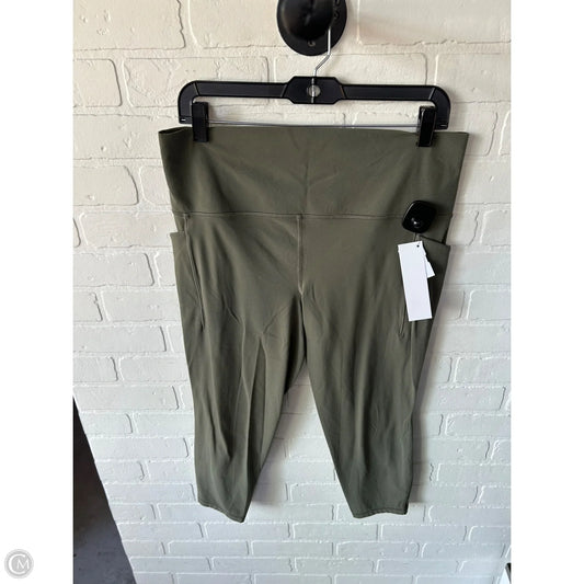 Athletic Leggings By Athleta In Green, Size: 16
