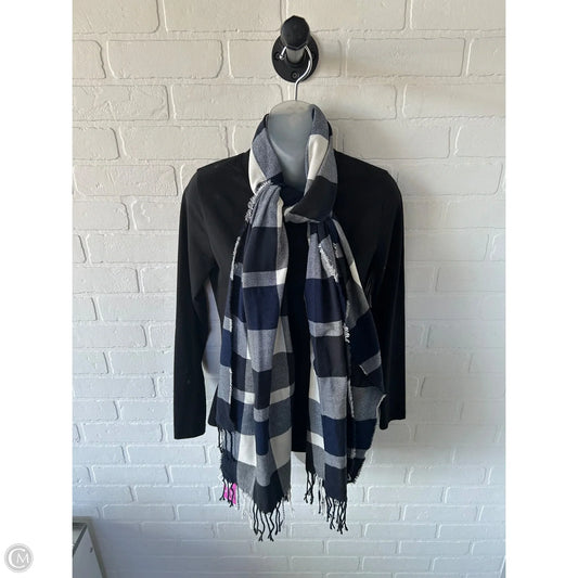 Scarf Winter By Clothes Mentor In Blue & White