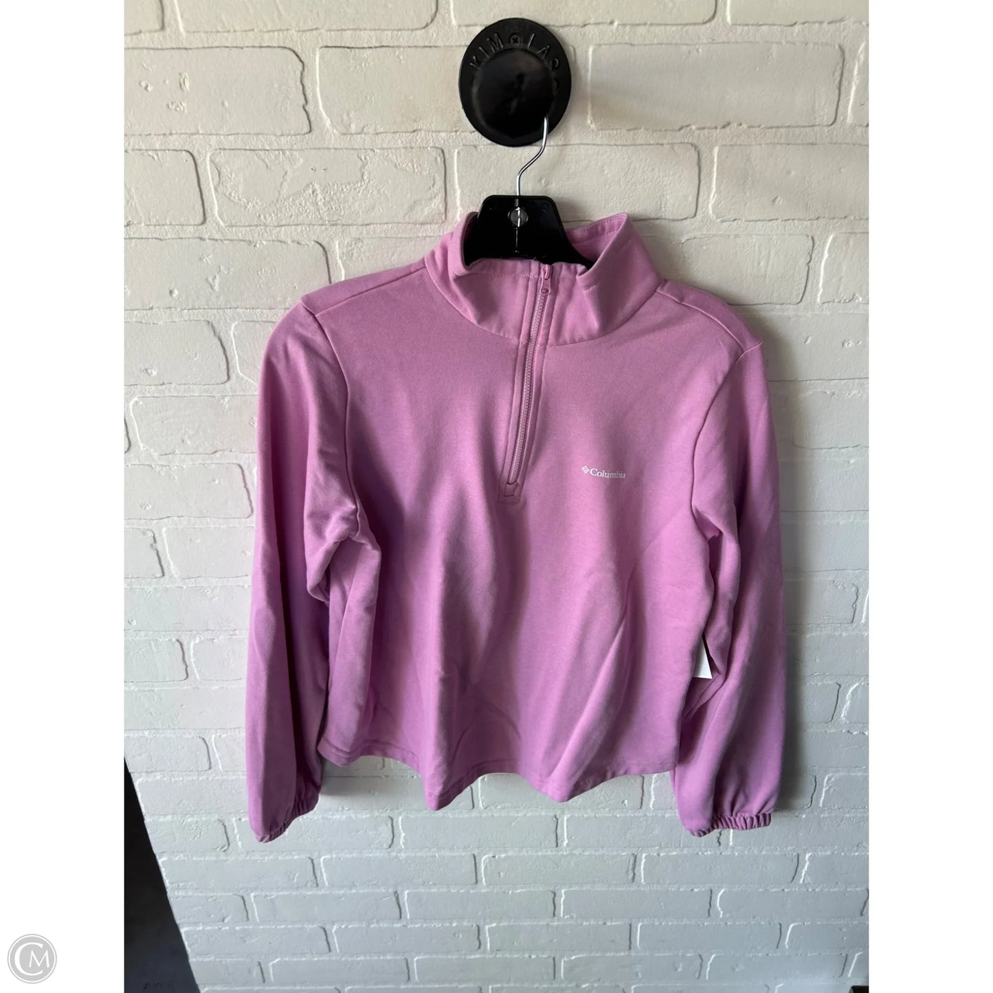Athletic Top Long Sleeve Collar By Columbia In Pink, Size: Xs
