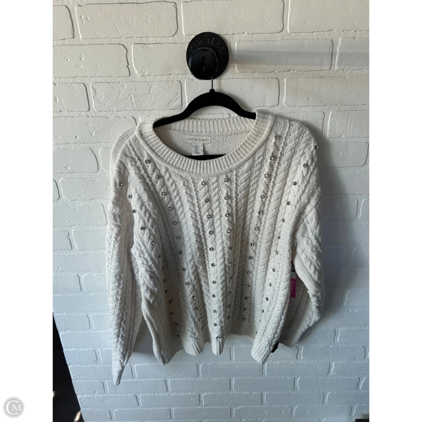 Sweater By Cynthia Rowley In Cream, Size: L