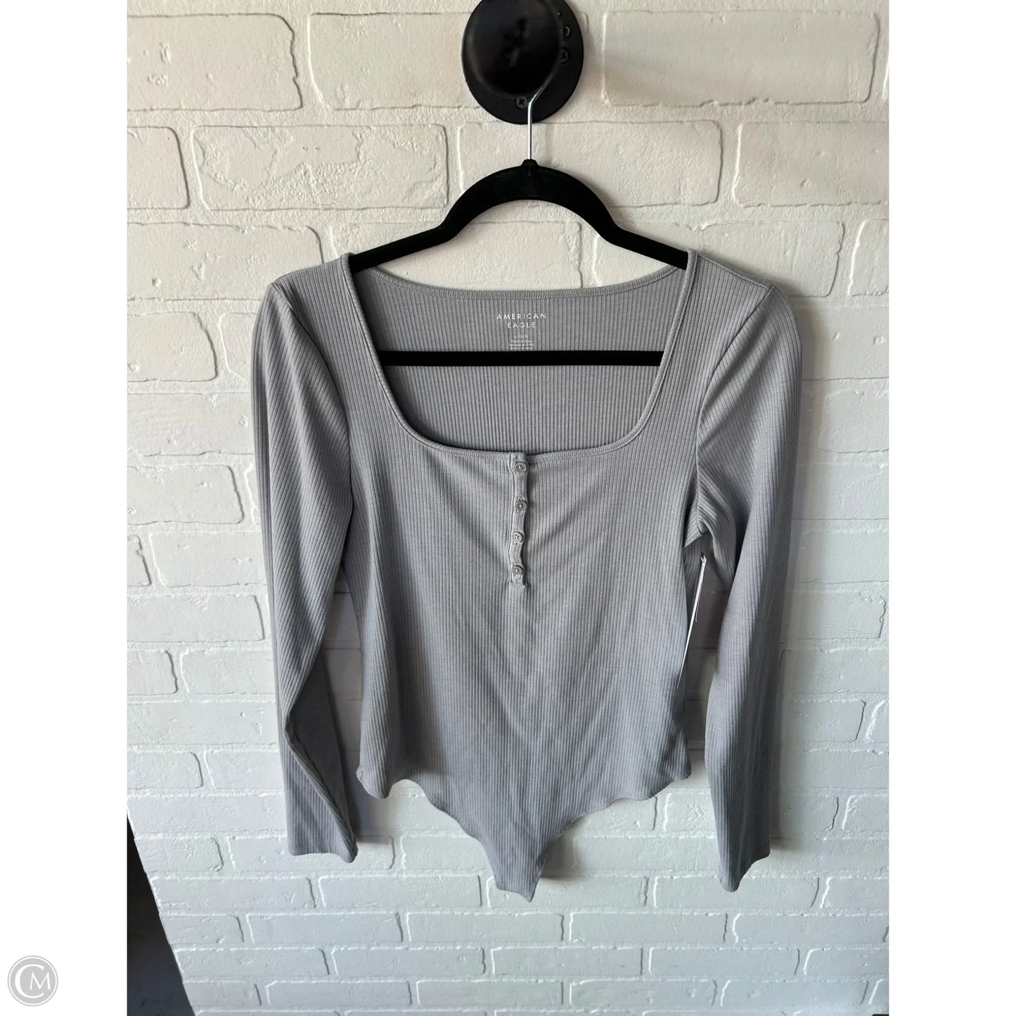 Bodysuit By American Eagle In Grey, Size: L