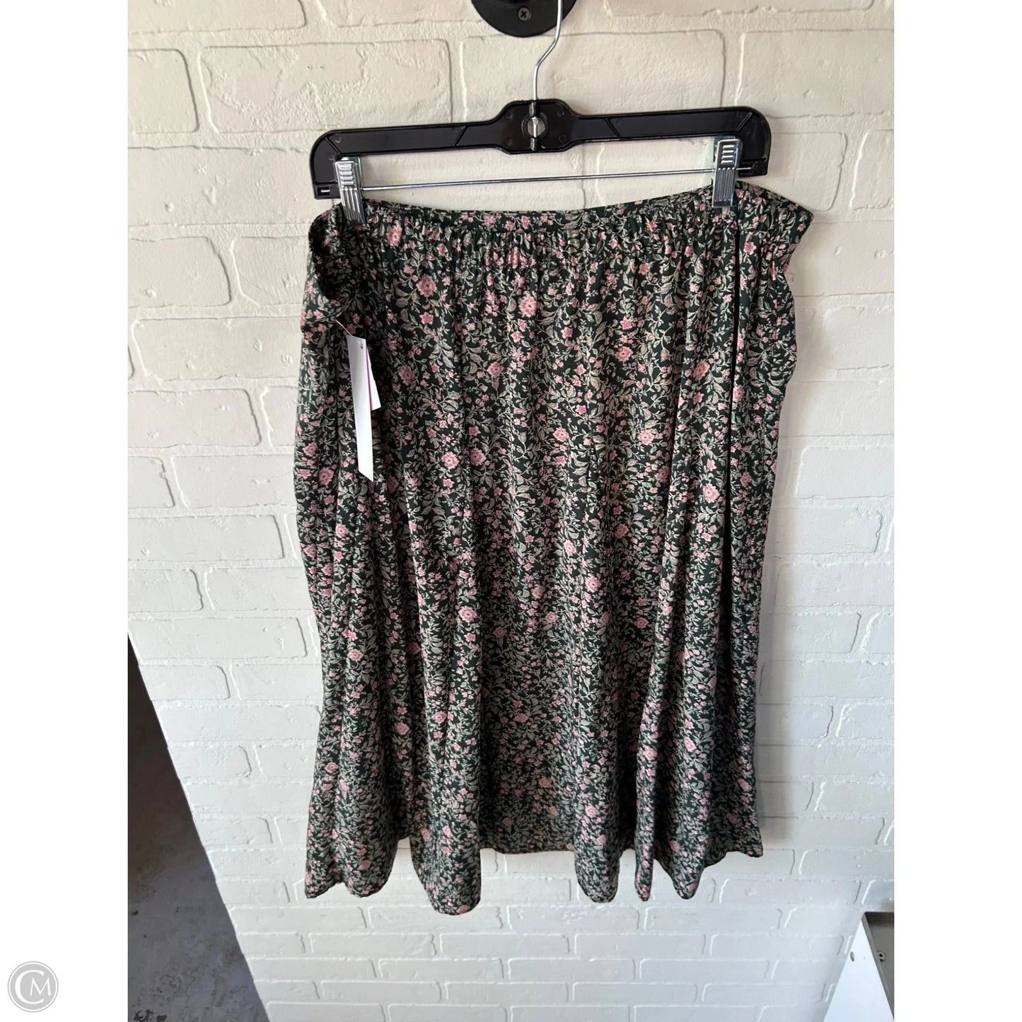 Skirt Midi By Lc Lauren Conrad In Green & Pink, Size: 18