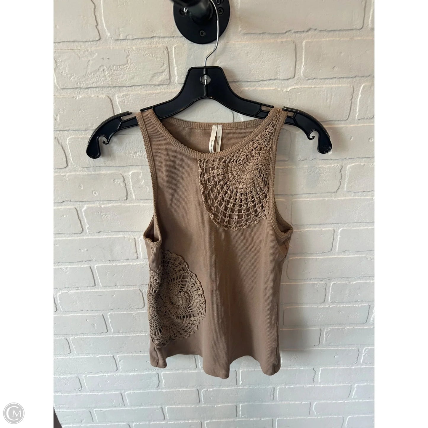Top Sleeveless By Anthropologie In Tan, Size: S