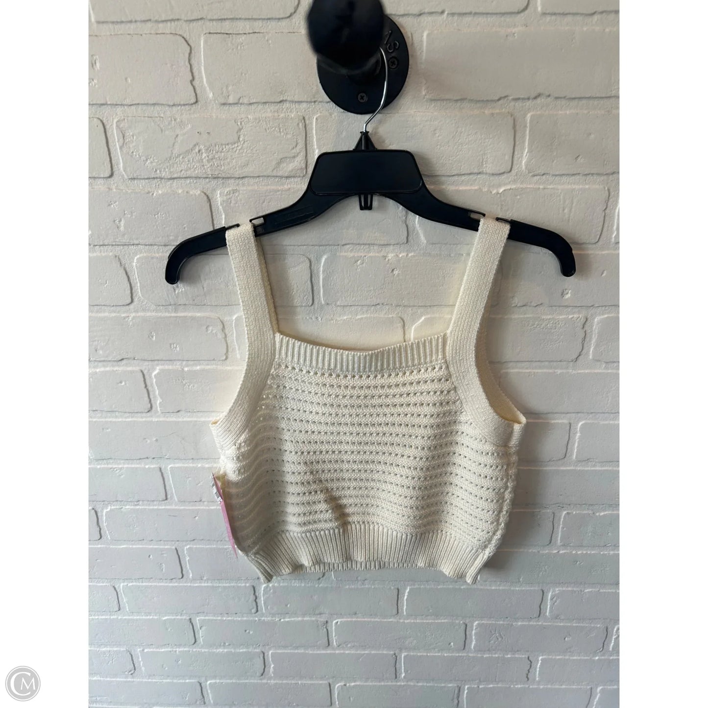 Vest Sweater By Double Zero In Cream, Size: S