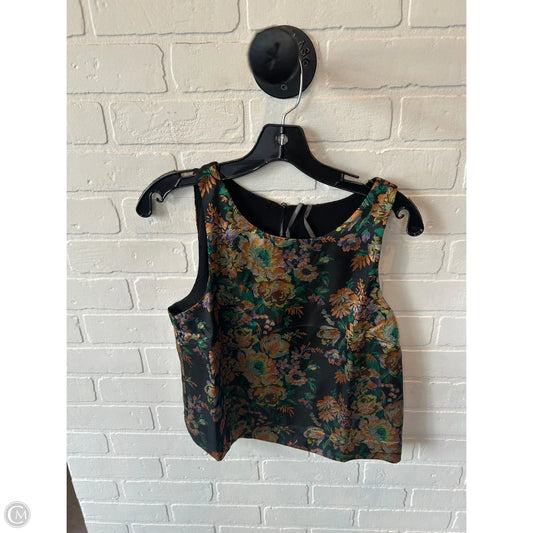 Top Sleeveless By Anthropologie In Black & Green, Size: S