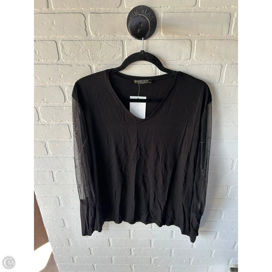 Top Long Sleeve By Clothes Mentor In Black, Size: 3x