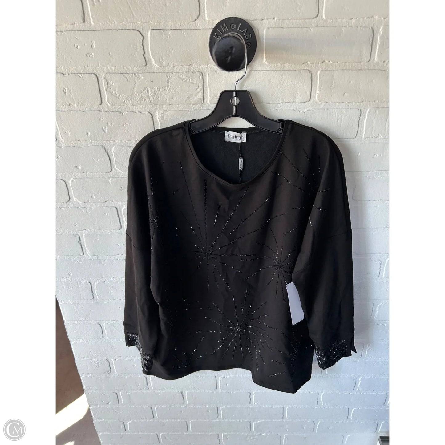 Top Long Sleeve By Clothes Mentor In Black, Size: 3x
