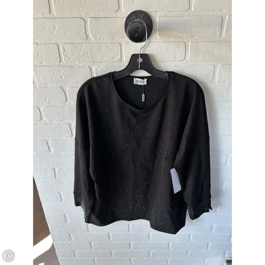 Top Long Sleeve By Clothes Mentor In Black, Size: 3x