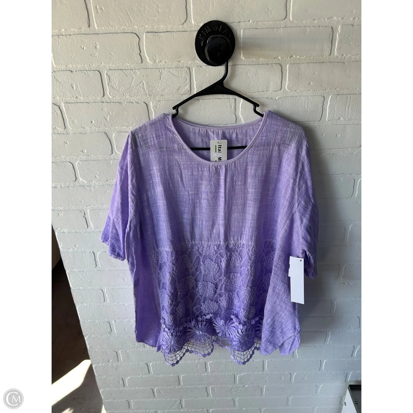 Top Short Sleeve By Clothes Mentor In Purple, Size: 3x