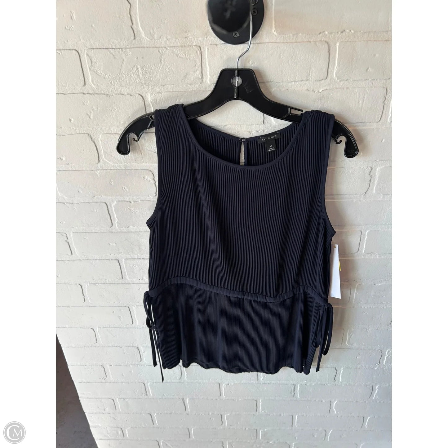 Top Sleeveless By Ann Taylor In Blue, Size: Xs