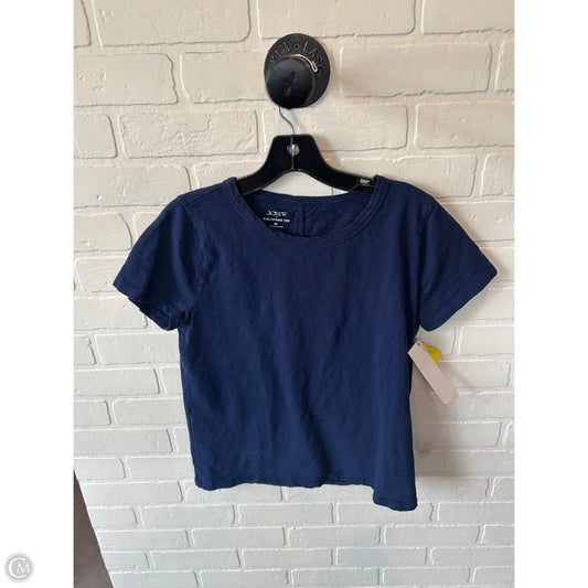 Top Short Sleeve Basic By J. Crew In Blue, Size: M