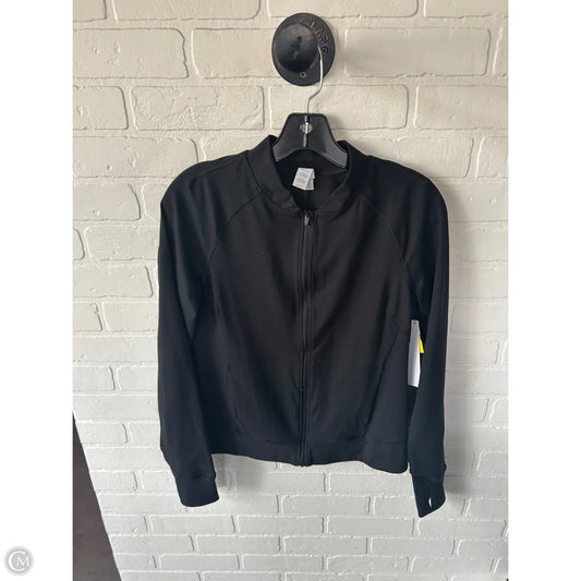 Athletic Jacket By Yogalicious In Black, Size: M