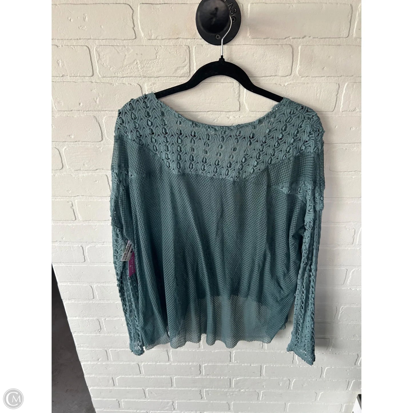 Top Long Sleeve By Free People In Blue, Size: M