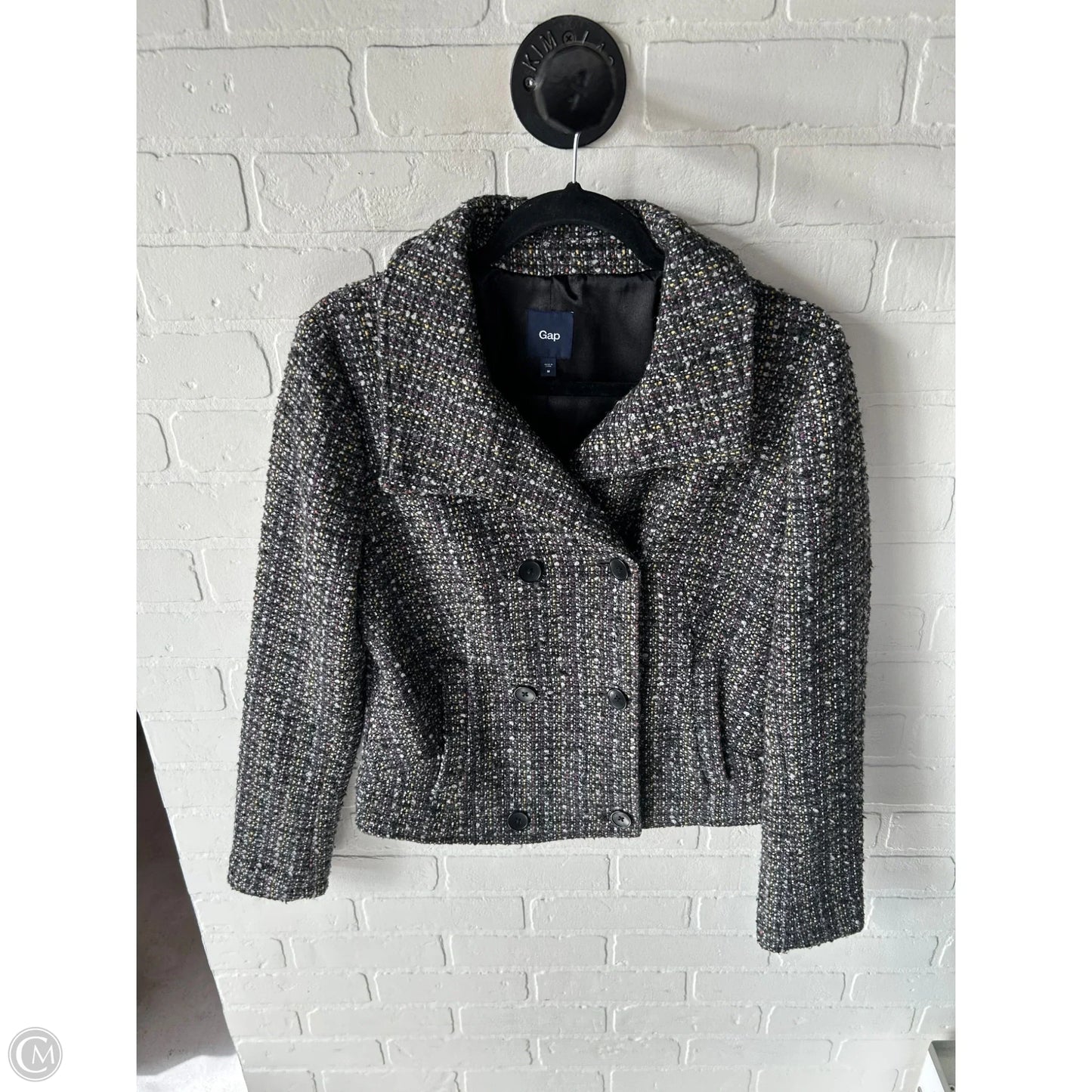 Blazer By Gap In Grey & Purple, Size: M