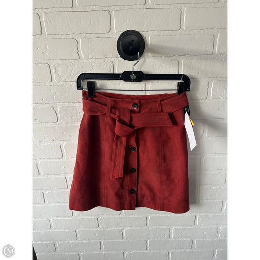 Skirt Mini & Short By Joie In Red, Size: 0