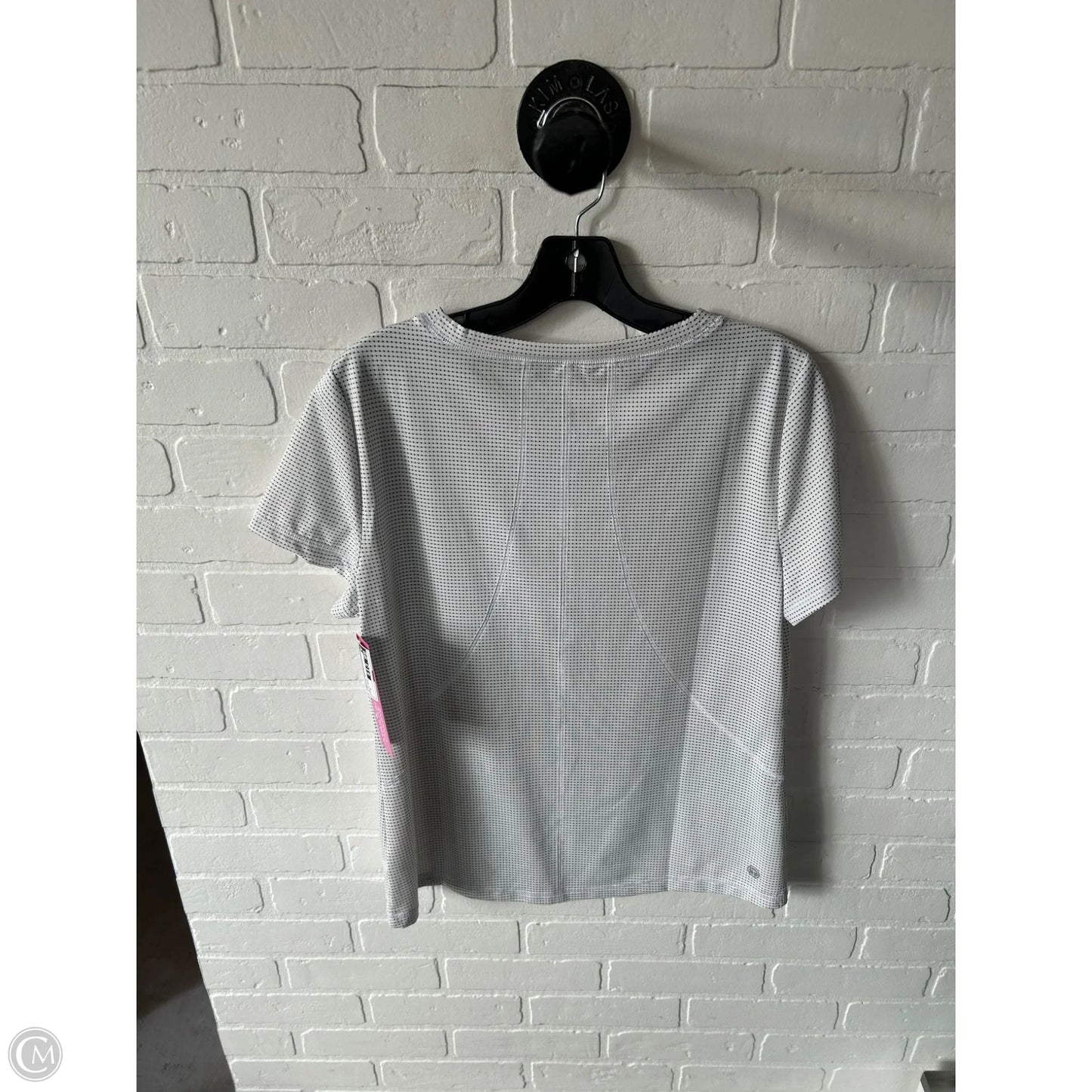 Athletic Top Short Sleeve By Talbots In Black & White, Size: M