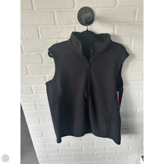 Vest Fleece By Clothes Mentor In Black, Size: Xl