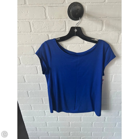 Top Short Sleeve Basic By Eileen Fisher In Blue, Size: S
