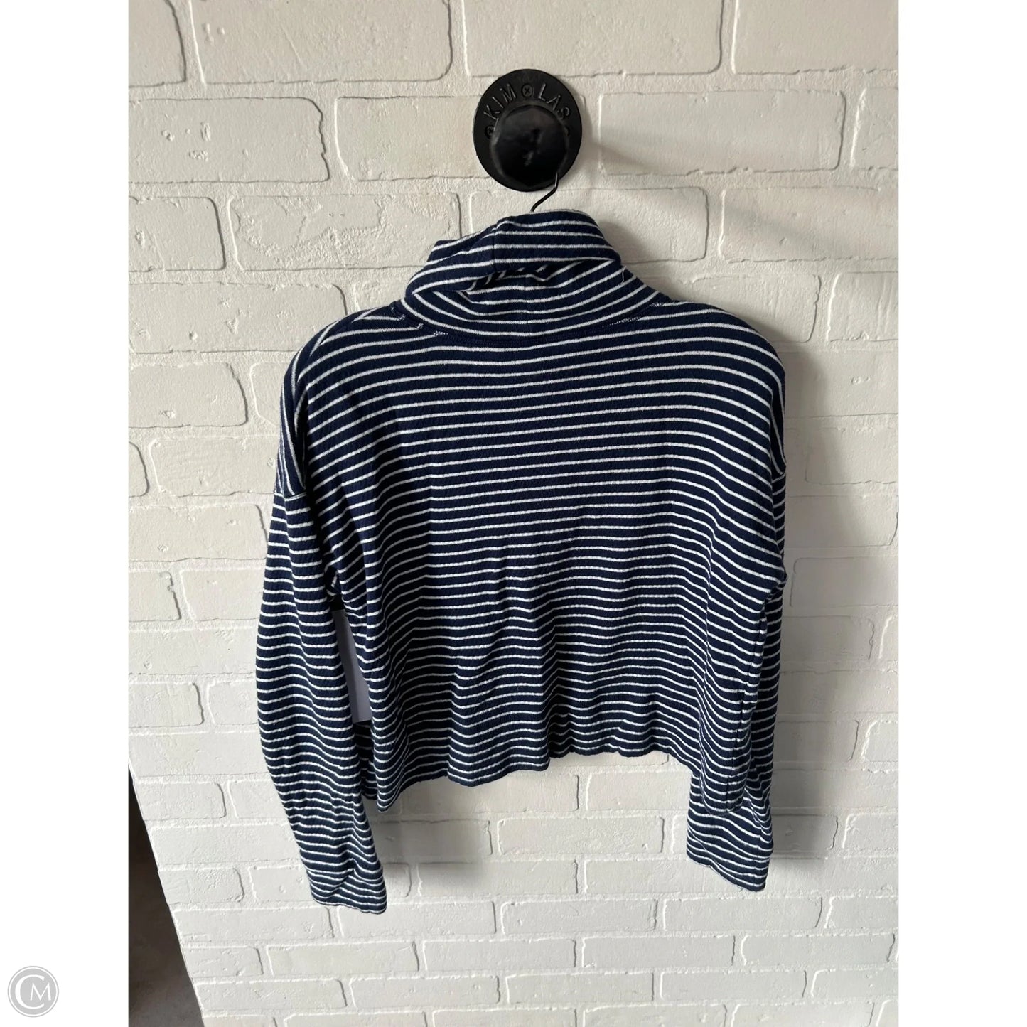 Sweatshirt Collar By Vineyard Vines In Blue & White, Size: S