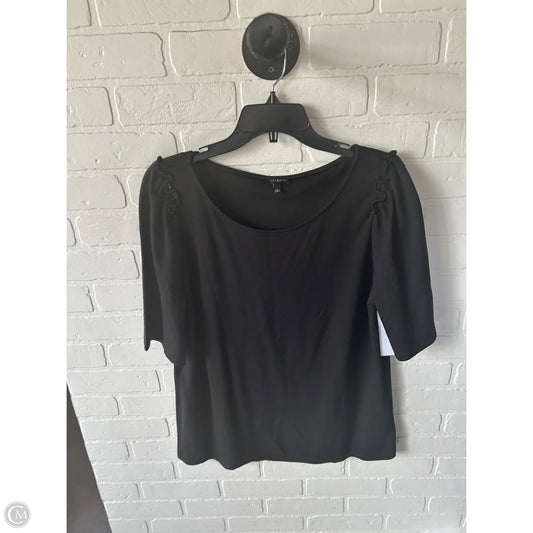Top Short Sleeve By Talbots In Black, Size: L