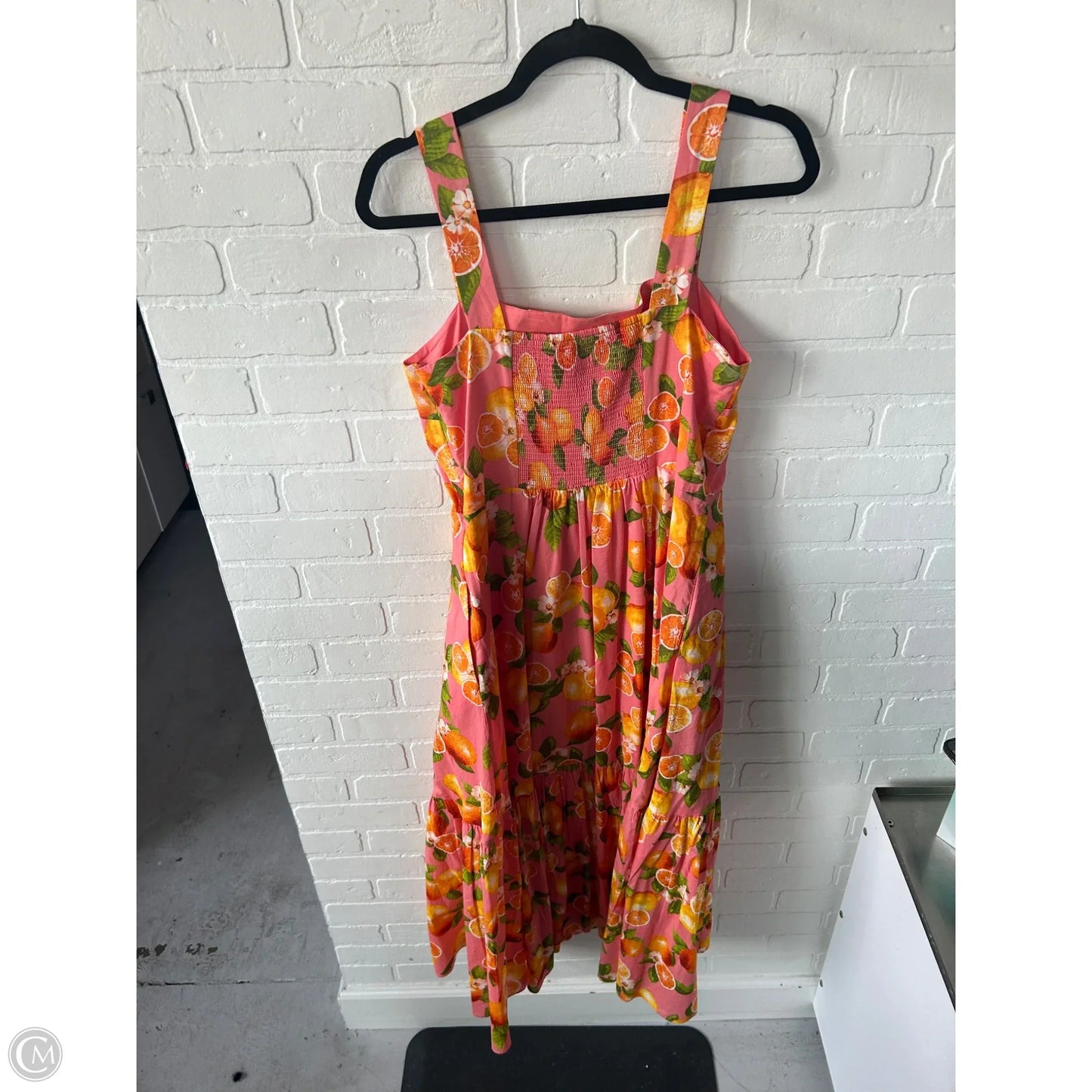 Dress Casual Maxi By Talbots In Orange & Pink, Size: M
